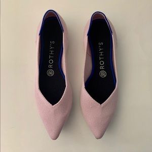 Rothys blush pink pointed flats